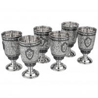 Серебряные стаканы в наборе