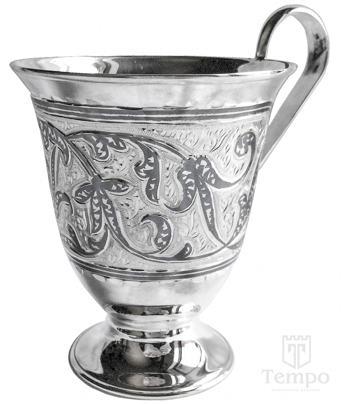 Серебряная кружка для чая «Кубачи» на 260 мл цена