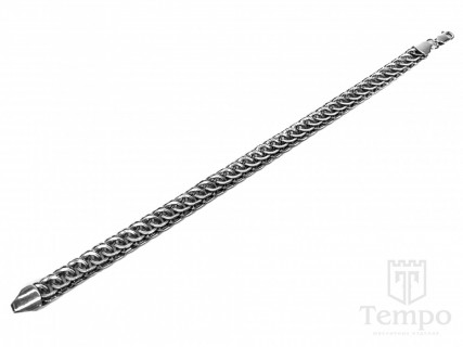 Браслет серебряный плетение Скорпион 7,5 мм