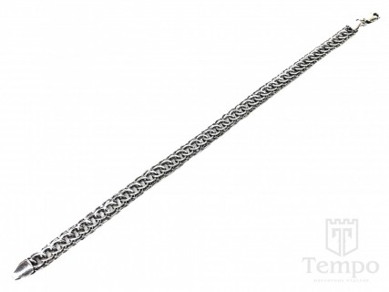 Браслет серебряный плетение Скорпион 6,5 мм