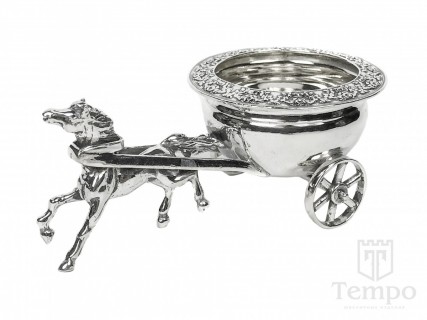 Набор для специй серебряный с лошадью