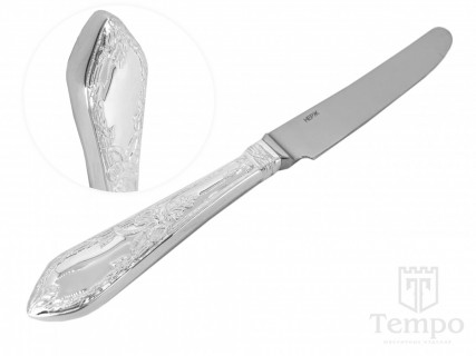 Нож десертный из серебра 925 пробы Бантик
