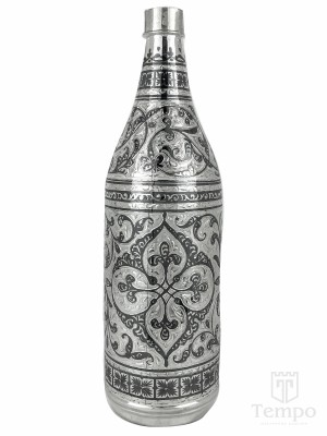 Небольшая серебряная бутылка «Четырёхлистник» на 400 мл