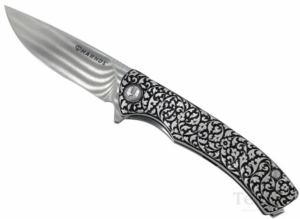 Складной нож «HARNDS» с серебряными накладками 21 см