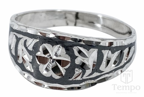 Кубачинское кольцо из серебра 925 пробы «Мечта»