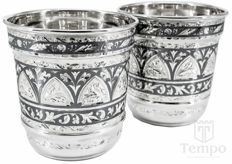 Пара серебряных стаканов «Триумф» по 240 мл